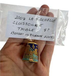 La Rochelle Cloisonné Thimble France‎
